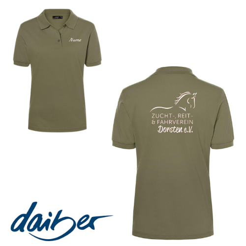Damen Polo-Shirt personalisiert- ZRFV - Dorsten
