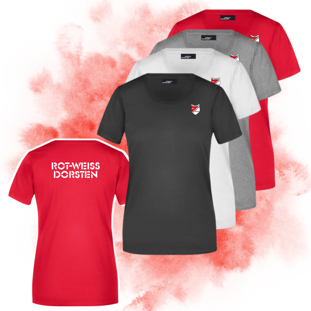 Damen T-SHIRT - ROT-WEISS DORSTEN