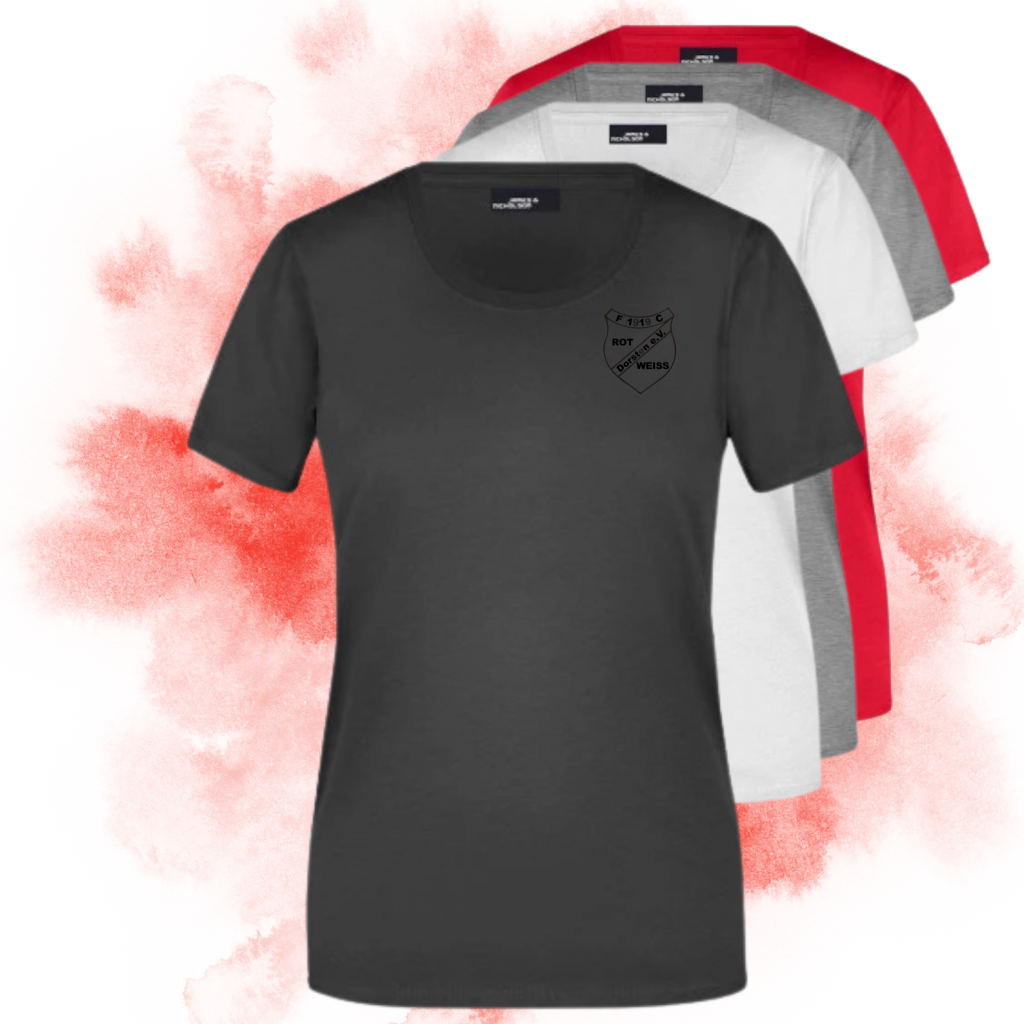 Damen T-SHIRT - schlicht Logo
